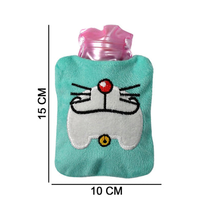 Doremon Cartoon small Hot Water Bag with Cover for Pain Relief, Neck, Shoulder Pain and Hand, Feet Warmer, Menstrual Cramps