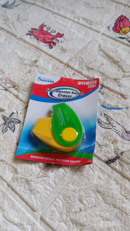 Flair Creative Spinner Dust Free Non-Toxic Eraser Enviromental Rotate Eraser for Educational Stationary kit 1 Pc