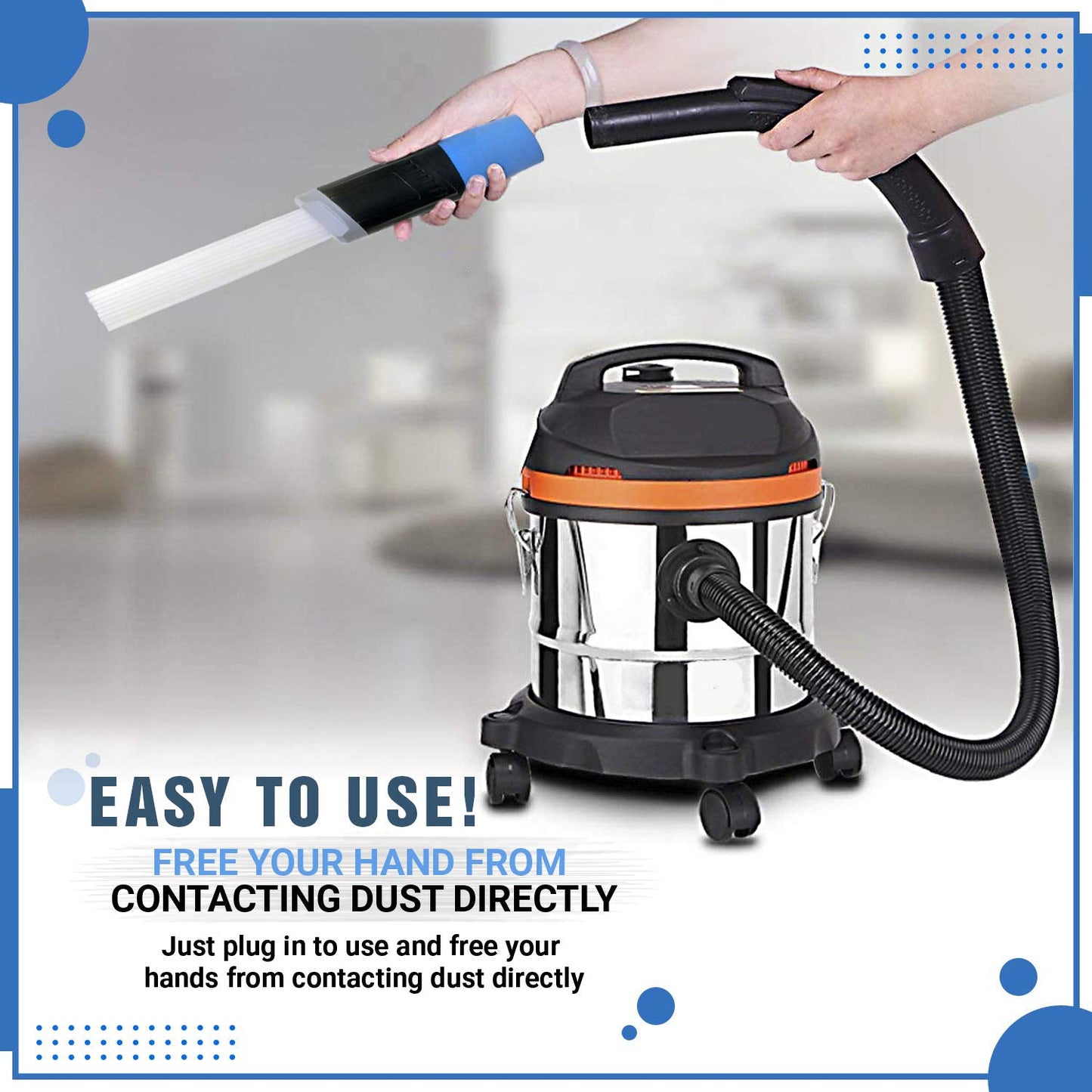 Universal Vacuum Cleaner Attachment Brush Suction Dirt Remover Sucker Flexible