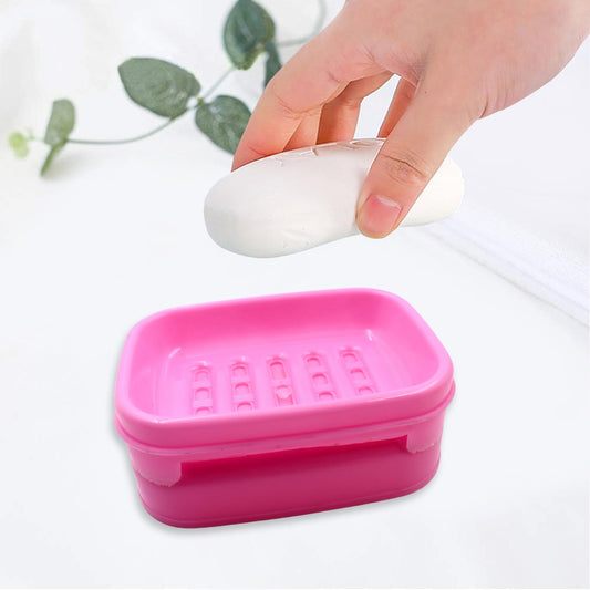 Covered Soap keeping Plastic Case for Bathroom use