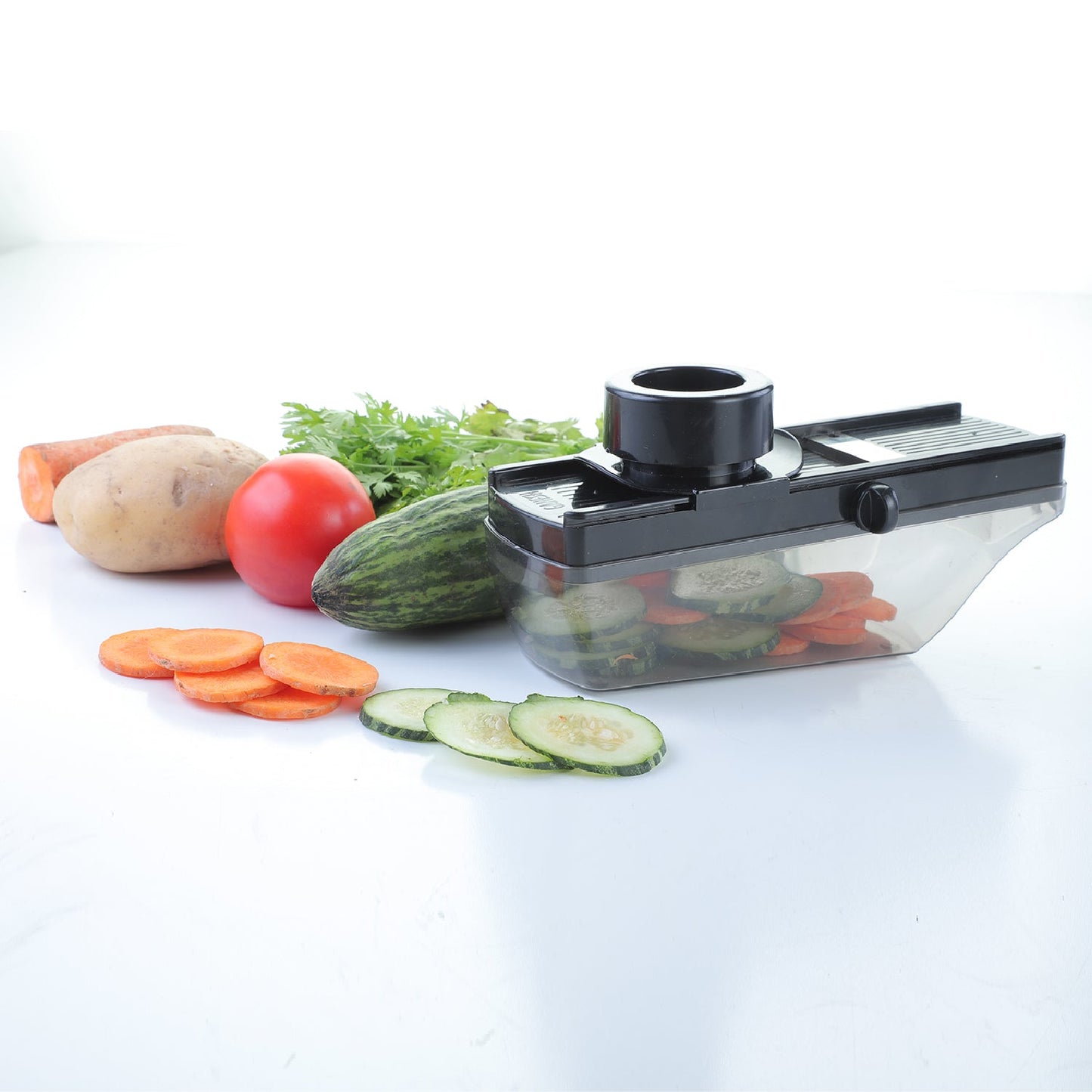 Ganesh Plastic Vegetable Slicer Cutter, Black