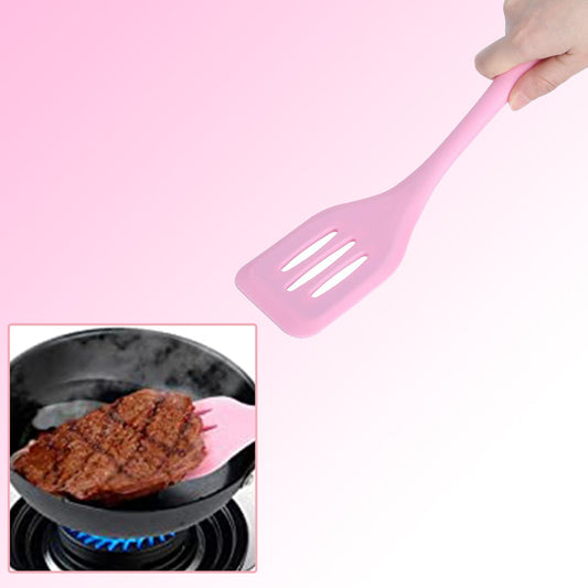 Small Silicone Slotted Turner for Cooking, Baking & Mixing