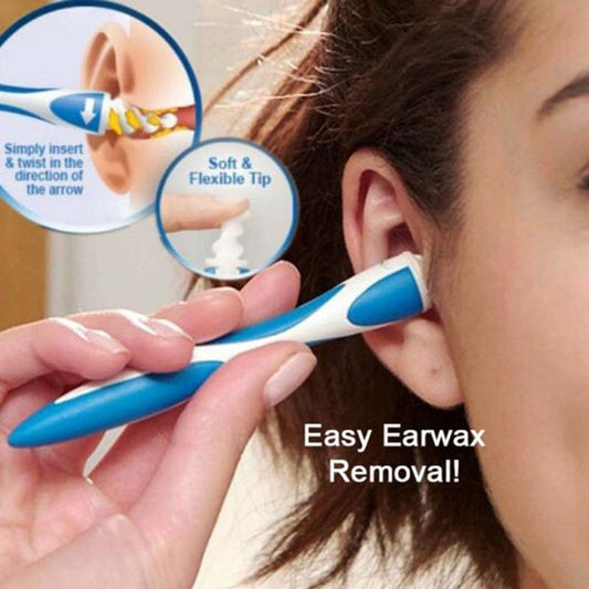 Smart Swab Silicone Easy Earwax Removal with 16 Replacement Disposable Soft Tips/Ear Wax