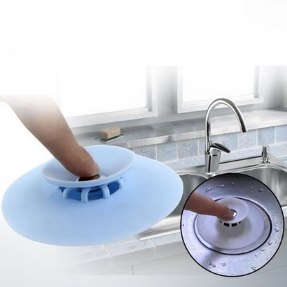 Creative 2in1 Silicone Sewer Sink Sealer Cover Drainer