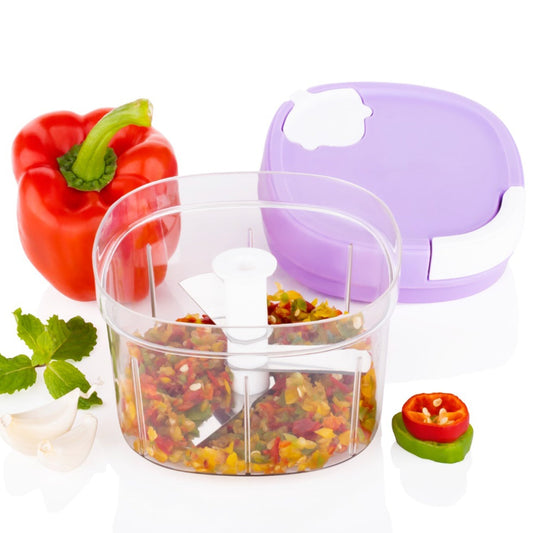 Square 2in1 Handy Chopper And Slicer For Home & kitchen 600ML