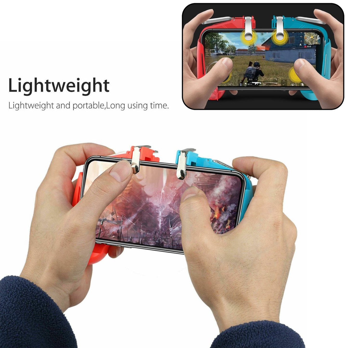 Mobile Phone Gamepad Joystick Handle L1 R1 Trigger for PUBG Sensitive Shoot