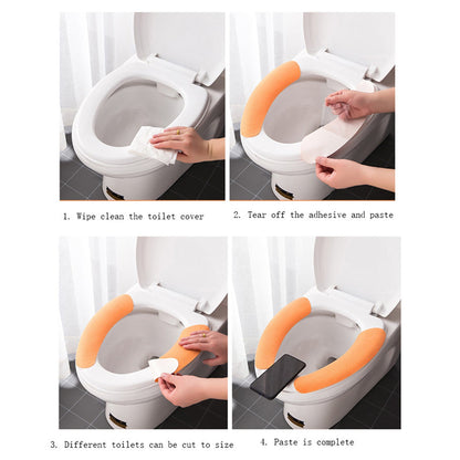 Toilet Seat Cover, Toilet Seat Cushion Soft and Warm Washable Toilet seat Cover Pads Comfortable