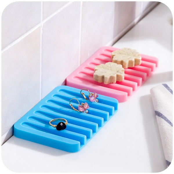 Silicone Soap Holder Soap Tray Case for Shower