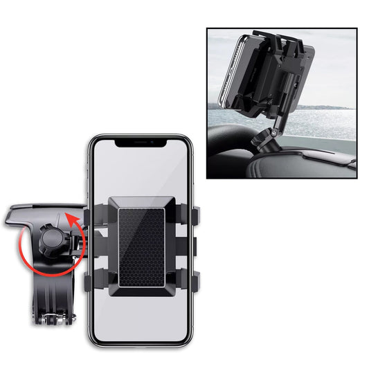Car Mobile Phone Holder Mount Stand with 360 Degree. Stable One Hand Operational