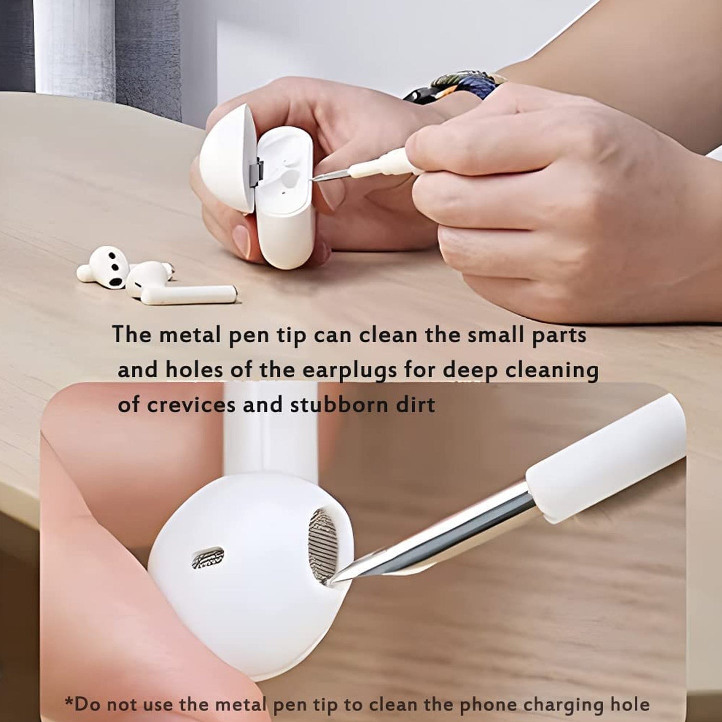 3 In 1 Earbuds Cleaning Pen For Cleaning Of Ear Buds and Ear Phone
