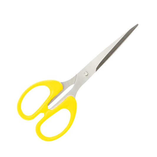 Stainless Steel Scissors with Plastic handle grip 160mm (1Pc Only)