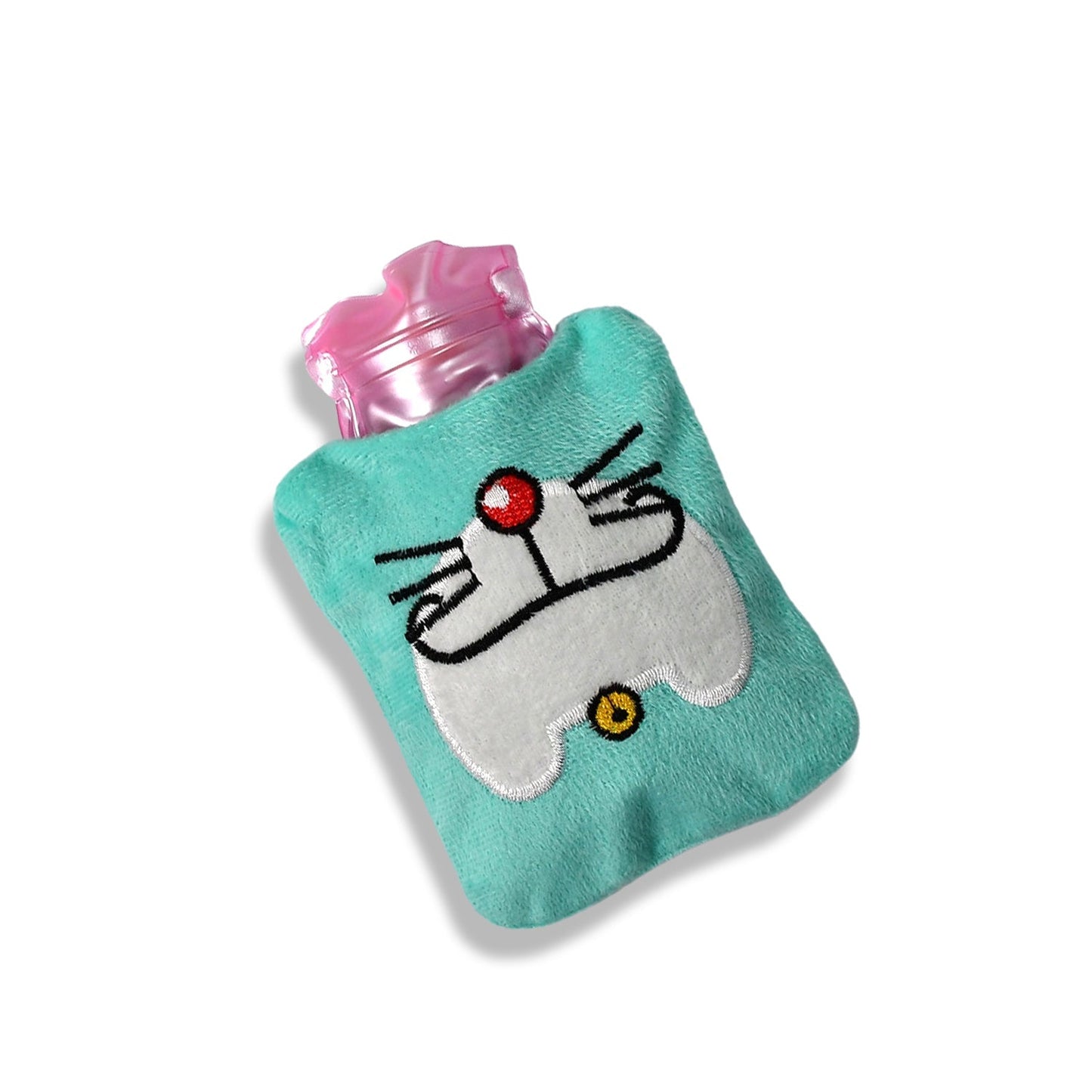 Doremon Cartoon small Hot Water Bag with Cover for Pain Relief, Neck, Shoulder Pain and Hand, Feet Warmer, Menstrual Cramps