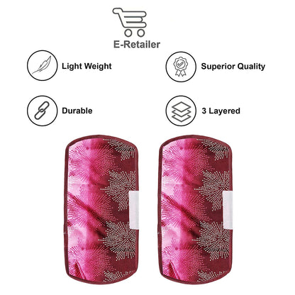 Fridge Cover Handle Cover Polyester High Material Cover For All Fridge Handle Use ( Set Of 2 Pcs ) Multi Design