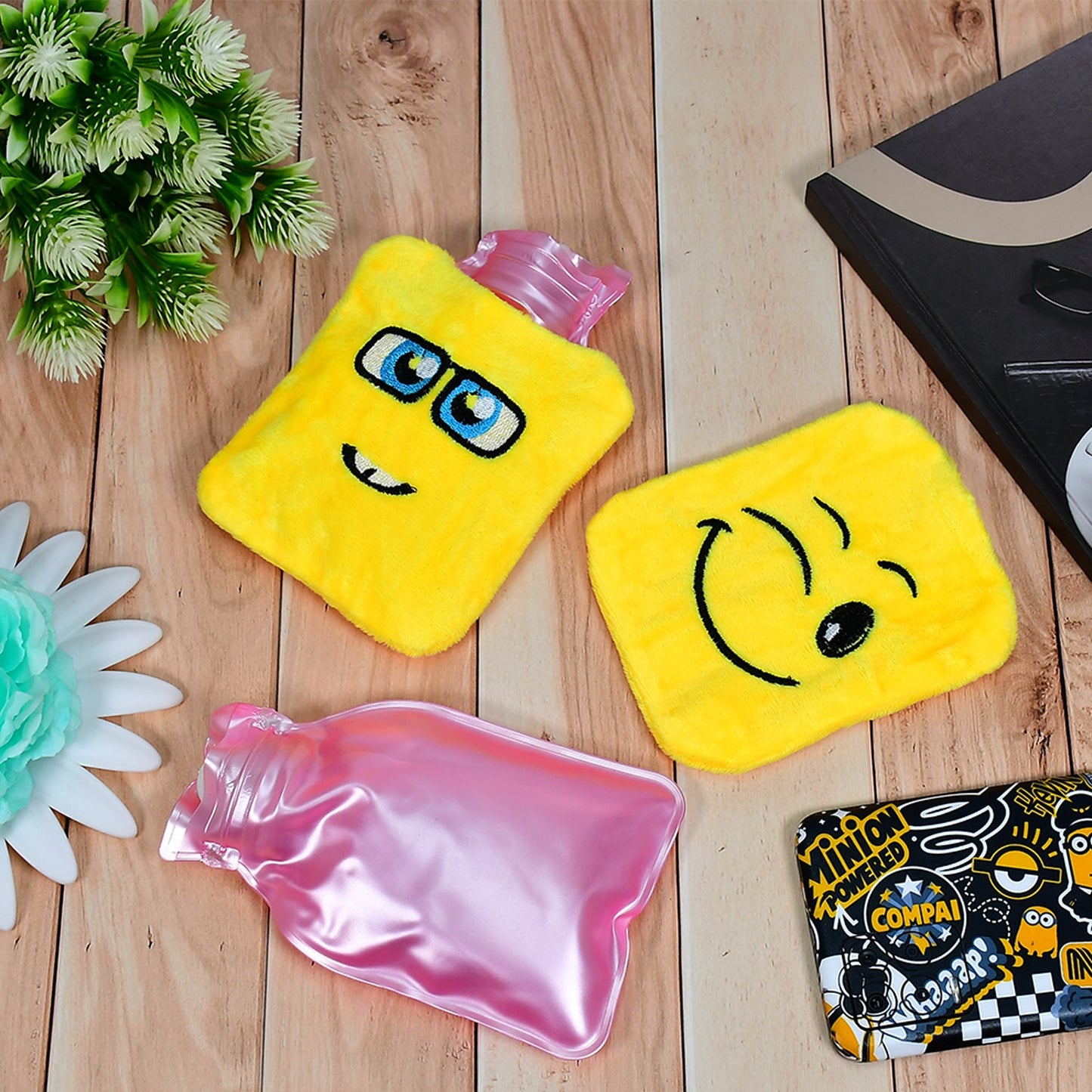 Emoji small Hot Water Bag with Cover for Pain Relief, Neck, Shoulder Pain and Hand