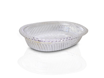 Multipurpose Royal Design Oval Silver Gift Tray