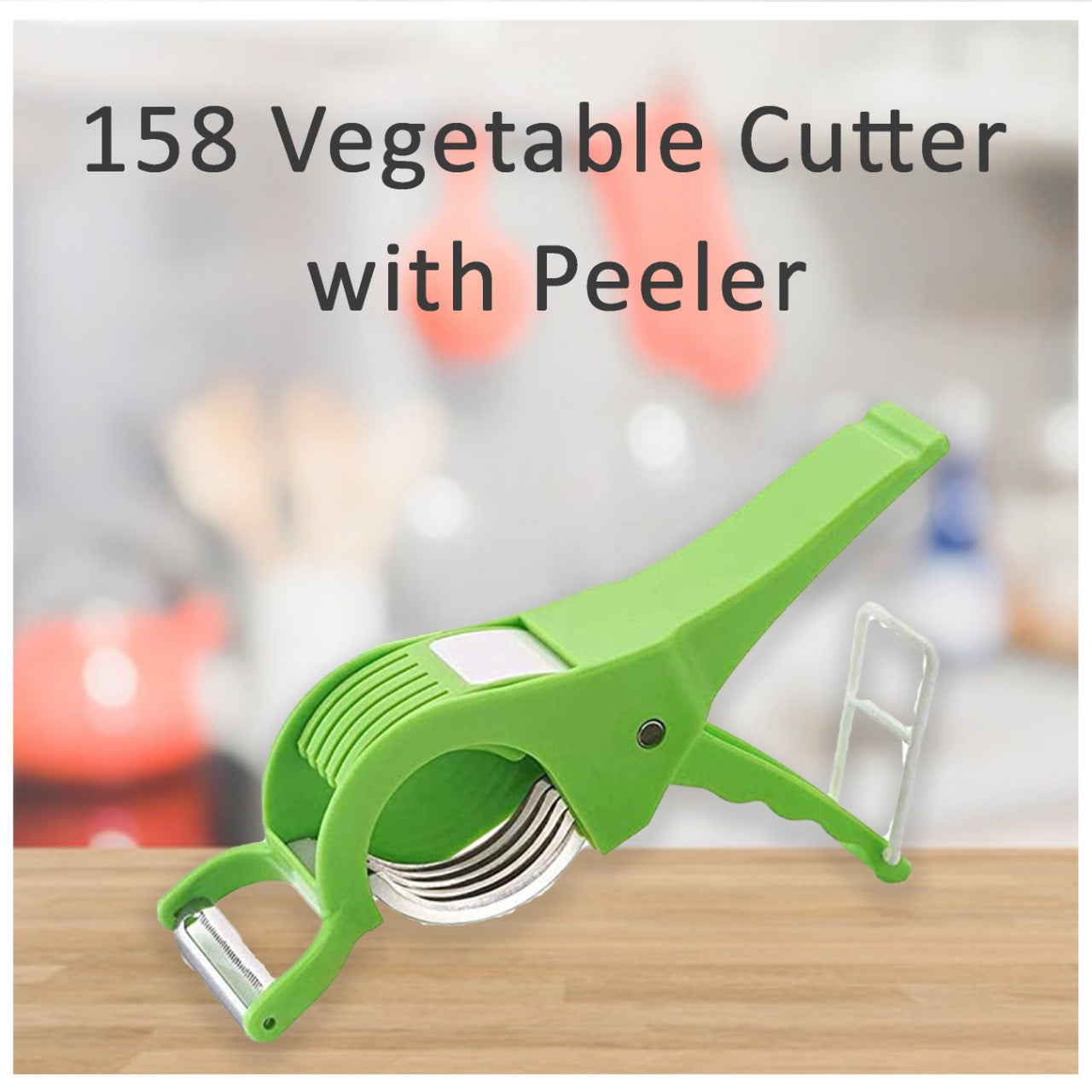 2 IN 1 Veg Cutter With Peeler 5 Blade Cutter