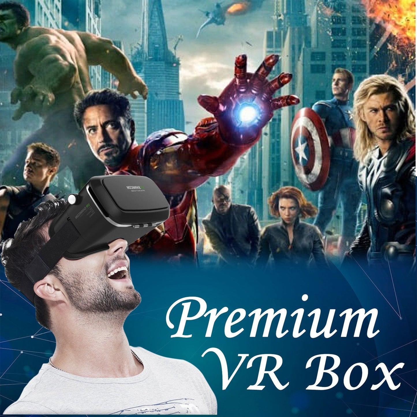 VR Pro விர்ச்சுவல் ரியாலிட்டி 3D கண்ணாடிகள் ஹெட்செட்