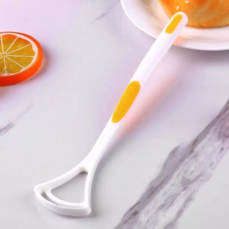 2Pcs New Hot Away Hand Tongue Cleaner Brush with Silica Handle
