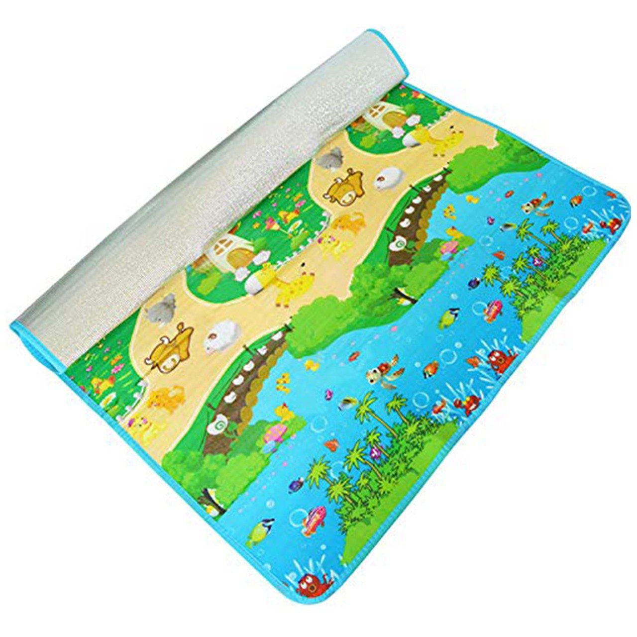 Waterproof Baby Play Crawl Floor Mat for Kids Picnic Home (Size 180 x 115)