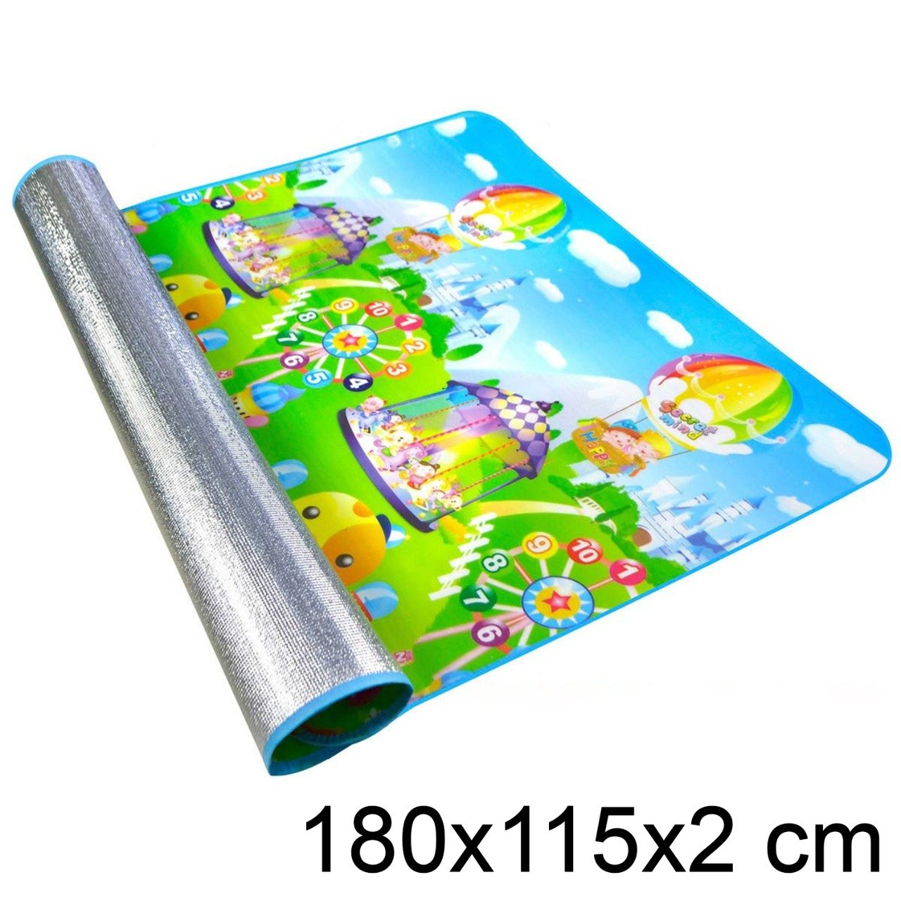 Waterproof Baby Play Crawl Floor Mat for Kids Picnic Home (Size 180 x 115)