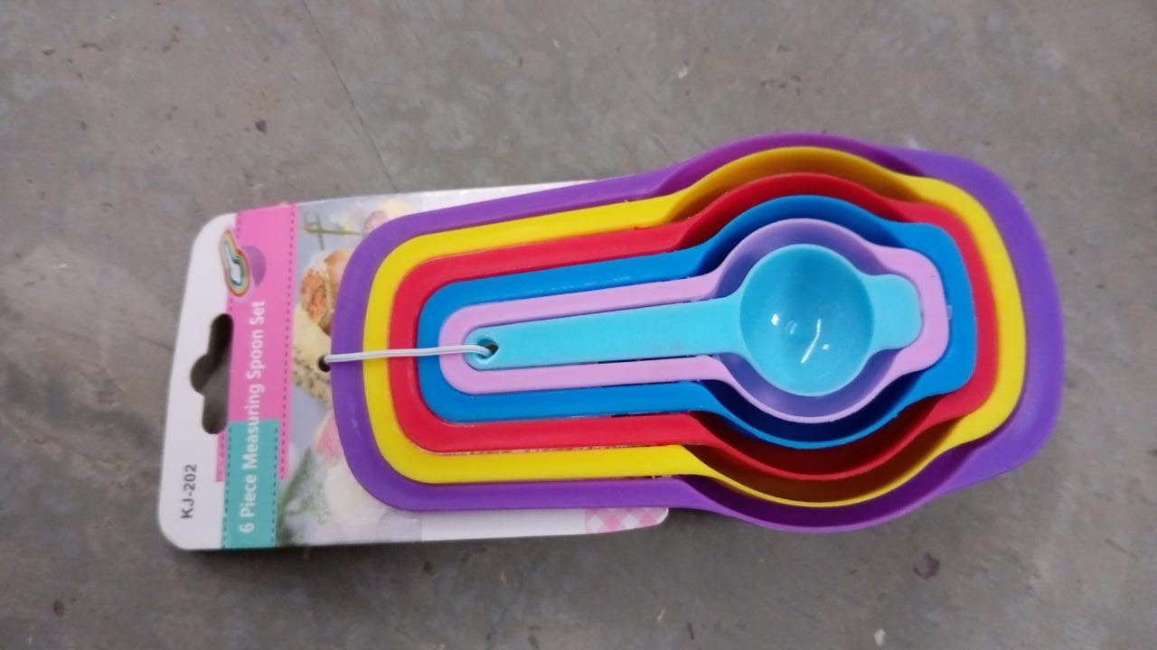 PLASTIC MEASURING SPOONS FOR KITCHEN 6IN1
