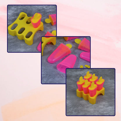 Plastic Kulfi Maker Moulds 6Pcs Set